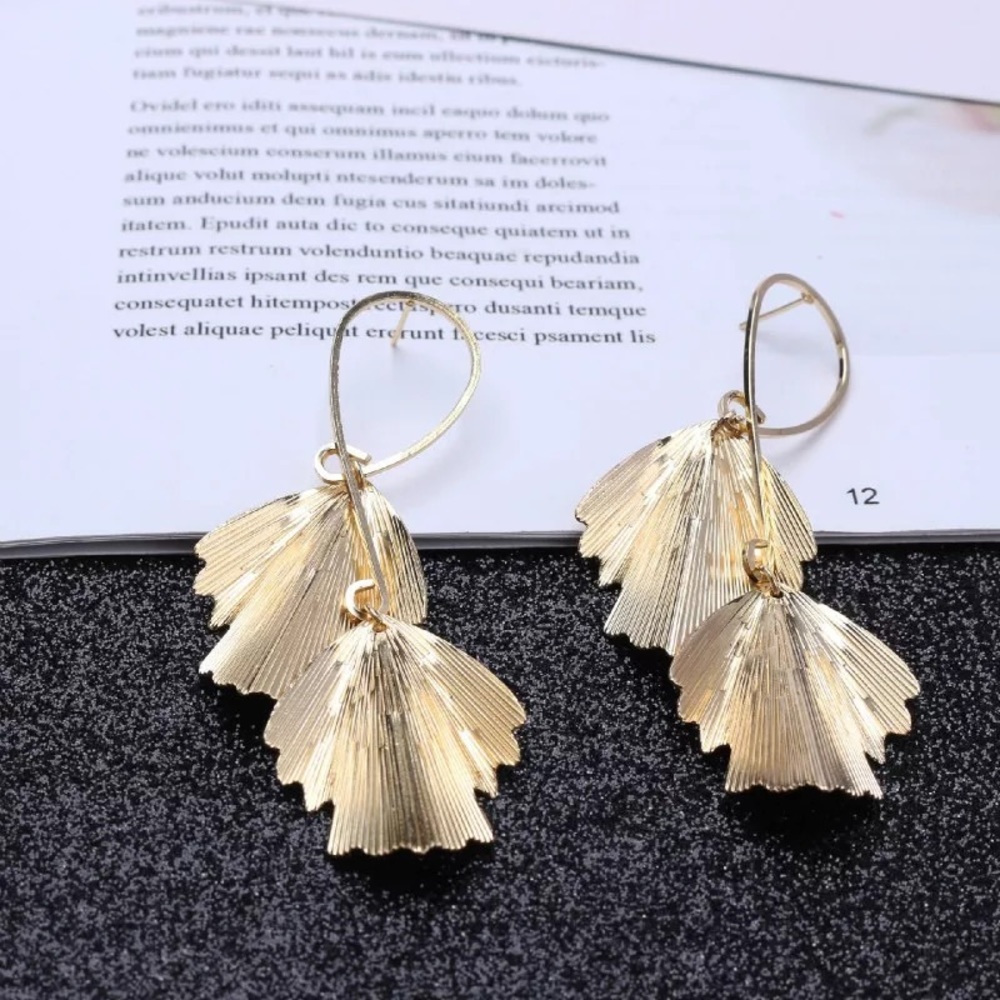 2 for $30-Boho Maple Leaf Golden Earrings
